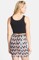 Thumbnail for your product : Lily White Sequin Motif Miniskirt (Juniors)