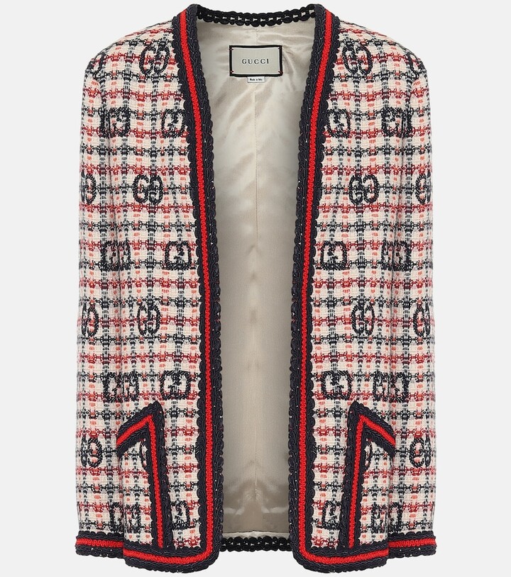 gucci tweed vest