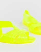 Thumbnail for your product : ASOS DESIGN Lunar jelly ballet flats