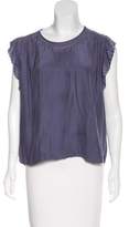 Thumbnail for your product : Etoile Isabel Marant Silk Short Sleeve Blouse