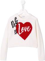 Thumbnail for your product : Dolce & Gabbana Kids Is Love jumper