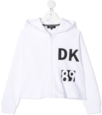 DKNY DK89 zipped hooded jacket