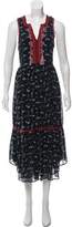 Thumbnail for your product : Ulla Johnson Silk Embroidered Floral Dress