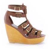 Thumbnail for your product : Cynthia Vincent Pacey Leather Gladiator Wedge