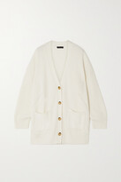 Thumbnail for your product : ATM Anthony Thomas Melillo Ribbed Pointelle-knit Cardigan - Off-white - small