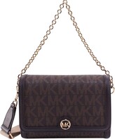Thumbnail for your product : MICHAEL Michael Kors All-Over Logo Small Shoulder Bag