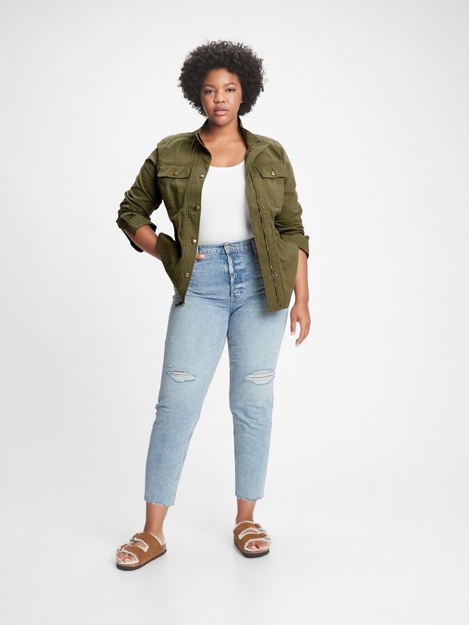 Womens Green Utility Jacket | ShopStyle
