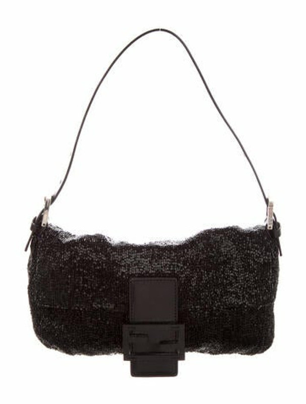 Fendi Vintage Beaded Baguette Black - ShopStyle Shoulder Bags