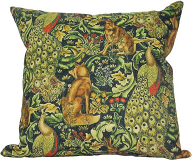 Golden Hill Studio William Morris Bunny Pillow Cover