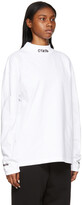 Thumbnail for your product : Heron Preston White 'Style' Mock Neck Long Sleeve T-Shirt