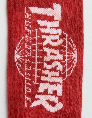 HUF x Thrasher Socks in Crystal Wash
