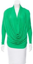 Thumbnail for your product : Alice + Olivia Draped Long Sleeve Top