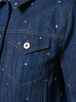 Thumbnail for your product : Miu Miu crystal-embellished denim jacket