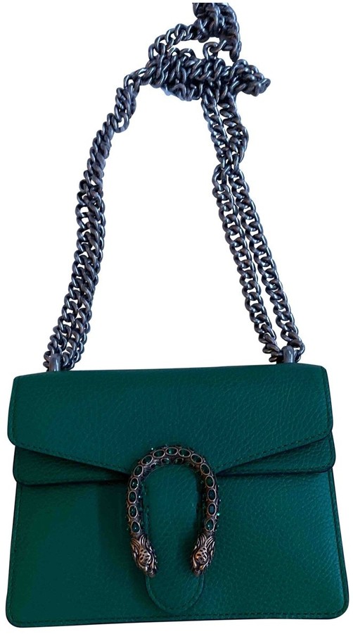 gucci dionysus green leather