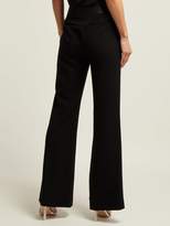 Thumbnail for your product : Diane von Furstenberg Garnett Crepe Kick-flare Trousers - Womens - Black