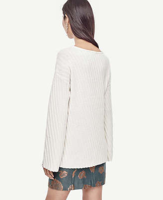 Ann Taylor Petite Stitched Bell Sleeve Sweater