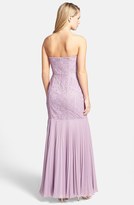 Thumbnail for your product : JS Collections Lace & Chiffon Strapless Trumpet Gown