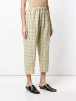 Thumbnail for your product : Forte Forte checked cropped trousers