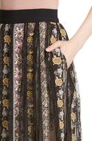 Thumbnail for your product : Alice + Olivia Birdie Flower Embroidered Skirt