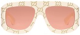 Thumbnail for your product : Gucci Gg Logo All Over Acetate Sunglasses