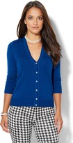 Thumbnail for your product : New York and Company V-Neck Chelsea Cardigan - 7th Avenue
