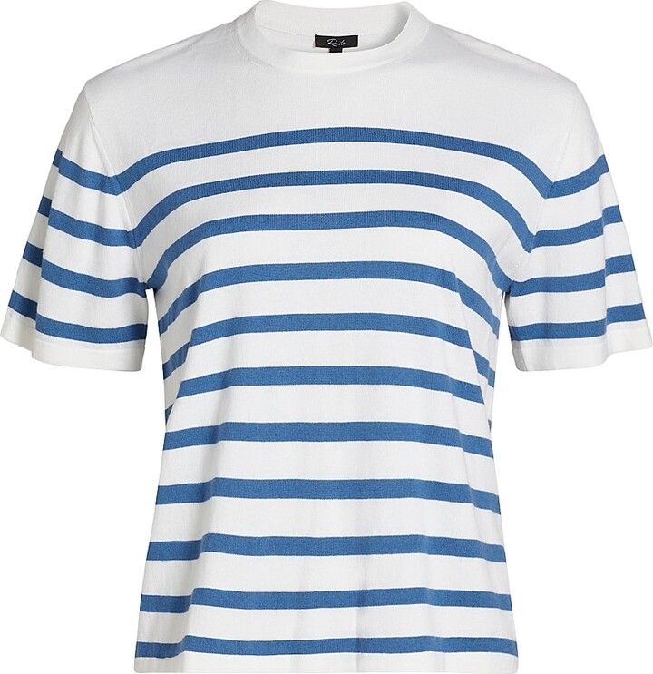 Rails Women's Striped Cotton-Cashmere T-Shirt - Sailor Stripe - Size XS