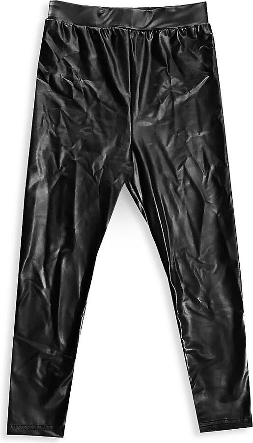 Joe Ella Little Girl's & Girl's Faux Leather Leggings ShopStyle