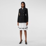 Thumbnail for your product : Burberry Topstitched Cotton Pea Coat