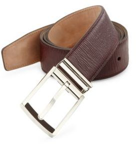 Ferragamo Revival Textured Leather Belt