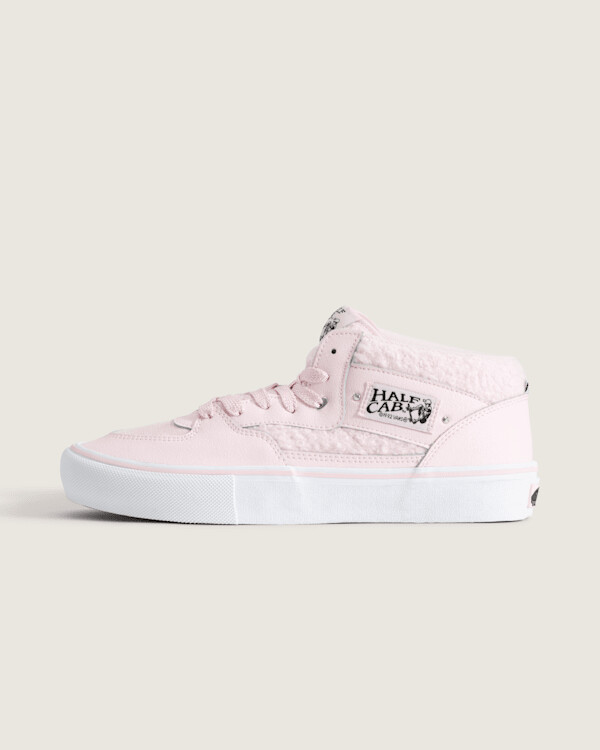 Vans Skate Half Cab Shoes (Pink / White) - 4.5 Boys 6.0 Women