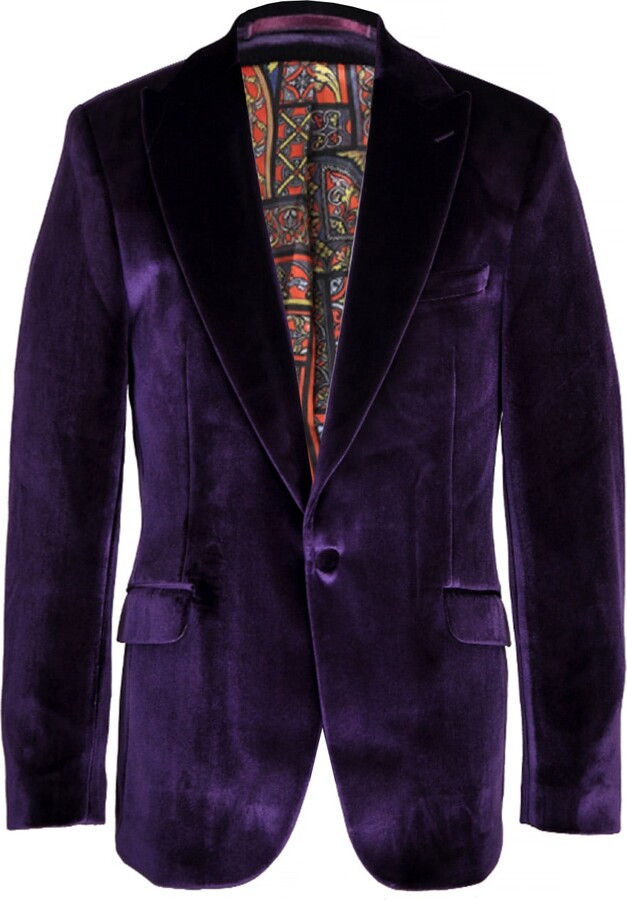 David Wej Maison Velvet Blazer – Purple