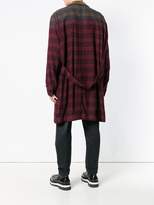 Thumbnail for your product : Sacai checked single breasted coat