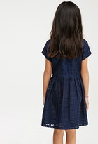 Thumbnail for your product : FOREVER 21 girls Girls Windowpane Overlay Dress (Kids)