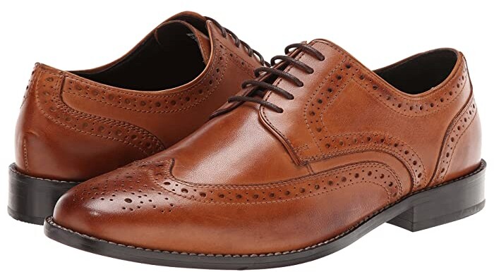 jufengMens Oxford  Casual  lace up  Brogue Wingtip faux Leather Dress  Shoes 