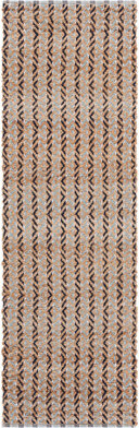Safavieh Natural Fiber 661 Flatweave Jute/Cotton Geometric Rug in Natural/Turquoise/Navy/Ivory