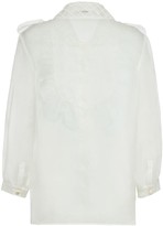 Thumbnail for your product : Miu Miu Embroidered Organza Blouse
