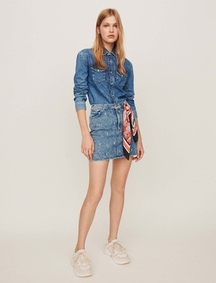 maje denim dress