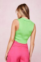 Thumbnail for your product : Nasty Gal Womens Knitted Asymmetric Hem Sleeveless Top
