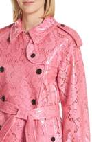 Thumbnail for your product : Burberry Eastheath Coated Lace Trench Coat