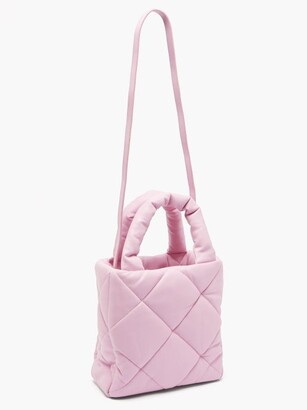 Stand Studio Rosanne Diamond-quilted Faux-leather Tote Bag - Light Pink