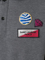 Thumbnail for your product : Saint Laurent patch embroidered polo shirt