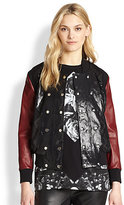 Thumbnail for your product : Faith Connexion Python-Embossed Leather Jacket