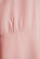 Thumbnail for your product : Lela Rose Ruched wool-blend crepe dress