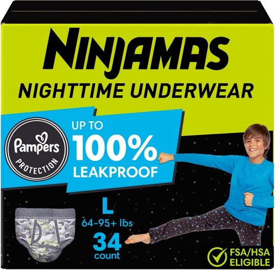 PampersNinjamasNighttimeBedwettingUnderwearBoy-Size-34ct