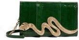 Thumbnail for your product : Judith Leiber Snakeskin Crystal Serpent Clutch Bag