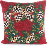 Thumbnail for your product : Mackenzie Childs MacKenzie-Childs Evergreen Beaded Silk Pillow