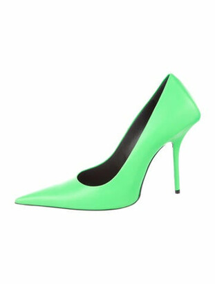 balenciaga green pumps