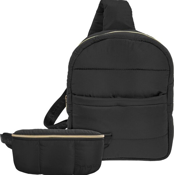 STYLE lab Style.LabbyFashionAngels:BekahPufferCrossbodyBackpack&BeltBagSet