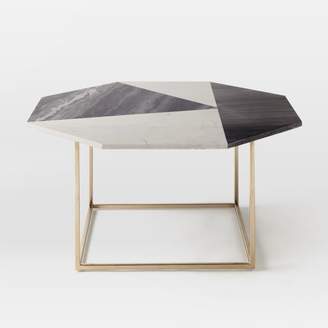 west elm Marquetry Marble Coffee Table