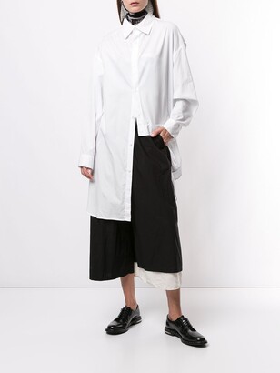 Y's Cropped Wide-Leg Trousers